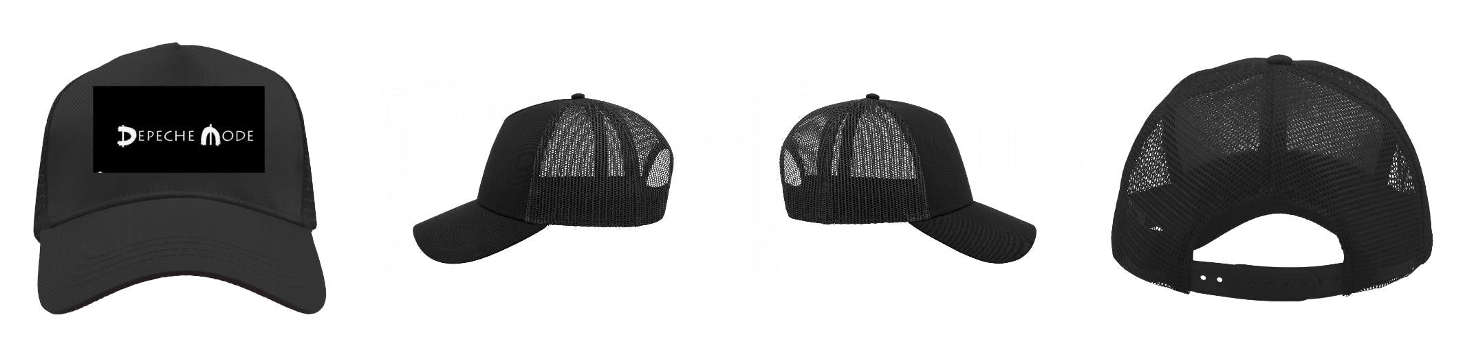 Atlantis - Rapper Cotton Cap - Trucker/Snapback - Black/Black