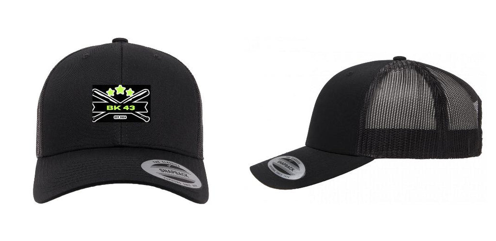 Yupoong - Trucker 6 Panel - Snapback - Black