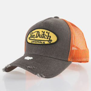 Von Dutch - Boston - Trucker/Snapback - Denim/Orange
