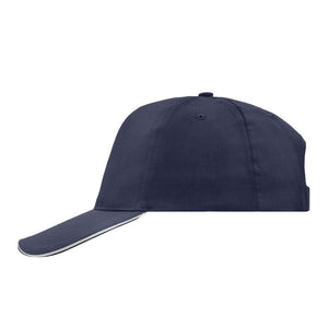 Myrtle Beach - 5 Panel Promo Sandwich Cap - Adjustable - Navy/White