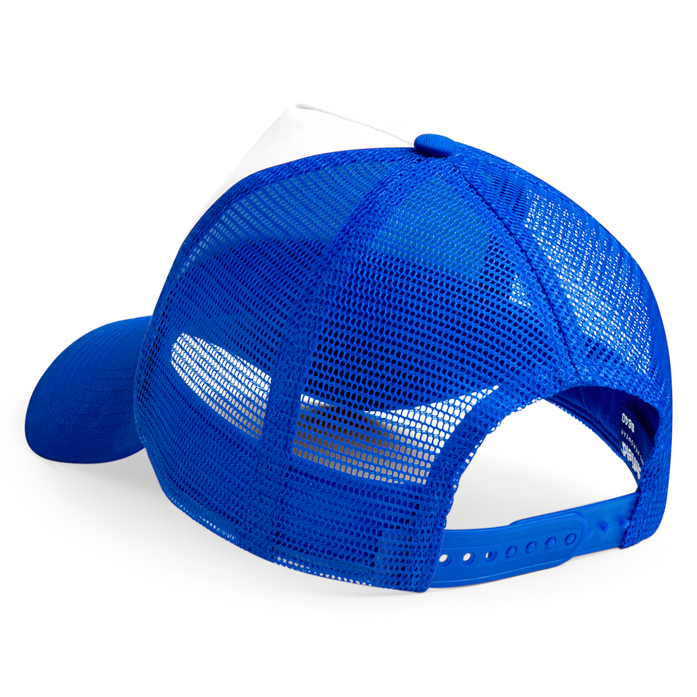 Beechfield - Trucker 5 Panel - Trucker/Snapback - Bright Blue/White