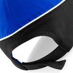 Beechfield - Teamwear Competetion Cap - Adjustable - Bright Royal/Black/White