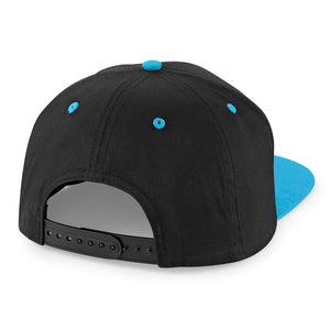 Beechfield - 5 Panel Contrast - Snapback - Black/Surf Blue