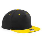 Beechfield - 5 Panel Contrast - Snapback - Black/Yellow