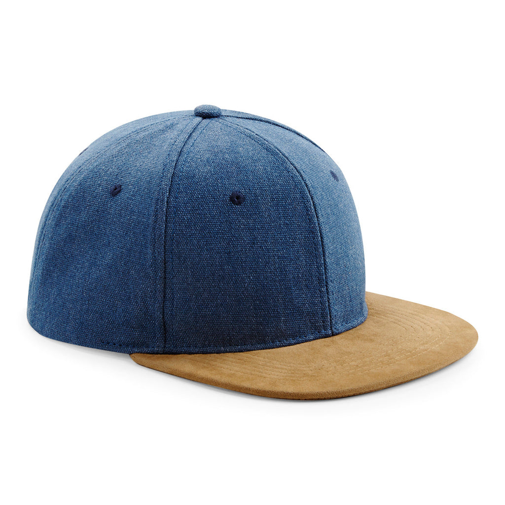 Beechfield - Suede Peak - Snapback - Denim Blue