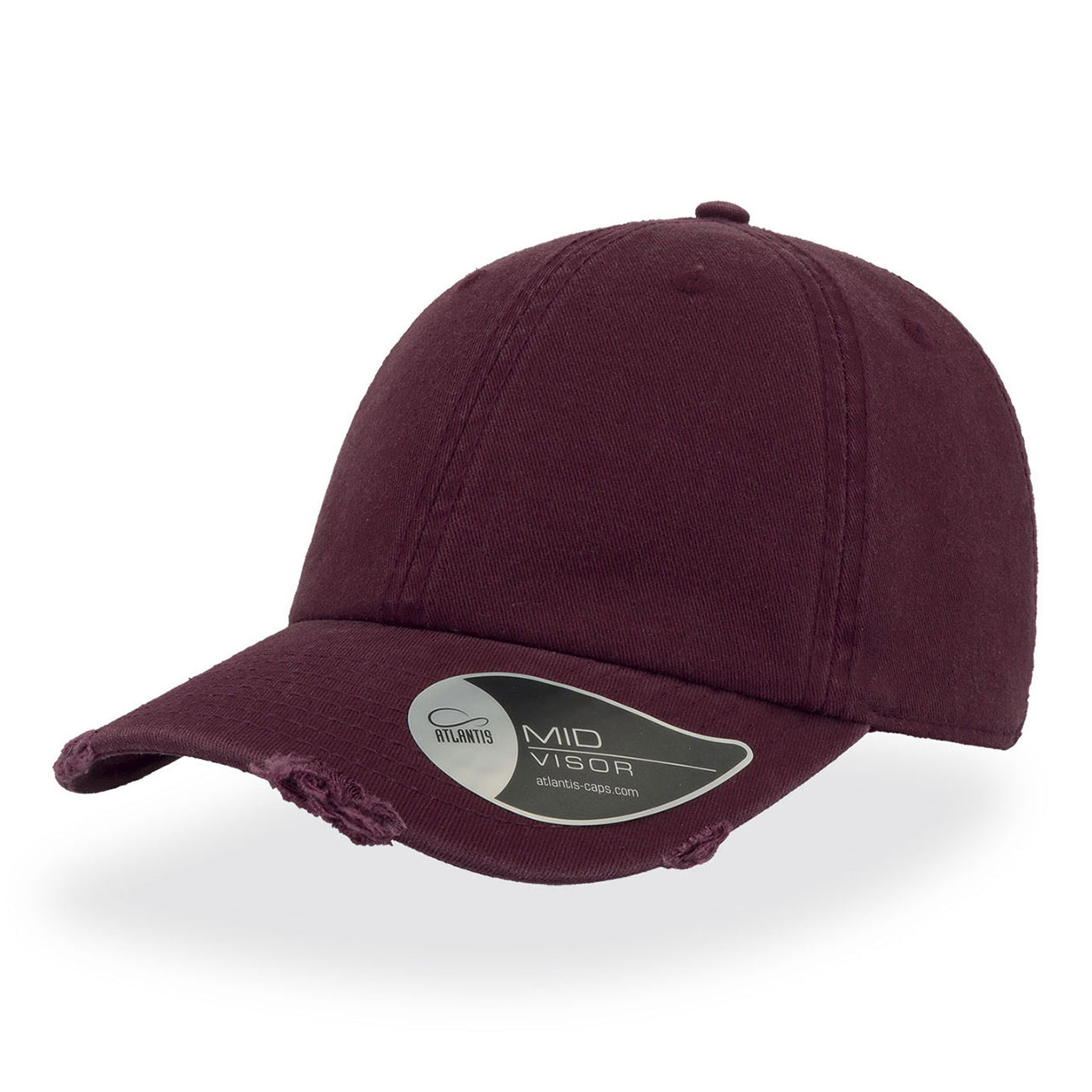 Atlantis - Dad Hat Destroyed - Adjustable - Burgundy