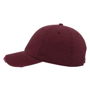 Atlantis - Dad Hat Destroyed - Adjustable - Burgundy