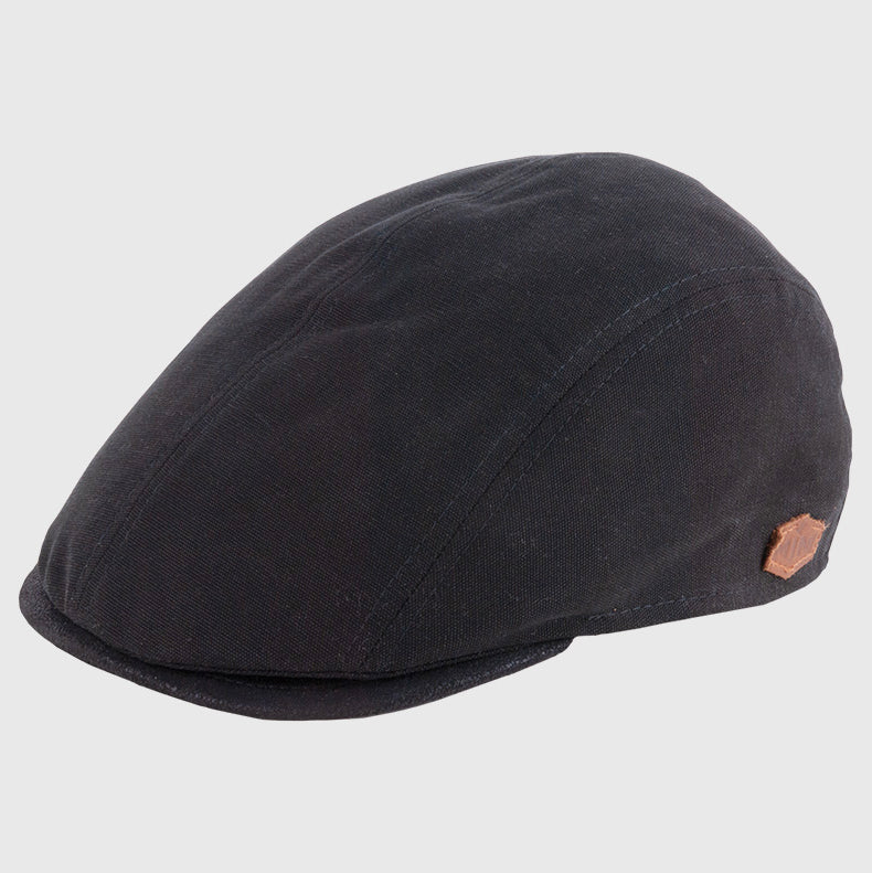 MJM Hats - Daffy 3 - Sixpence/Flat Cap - Black