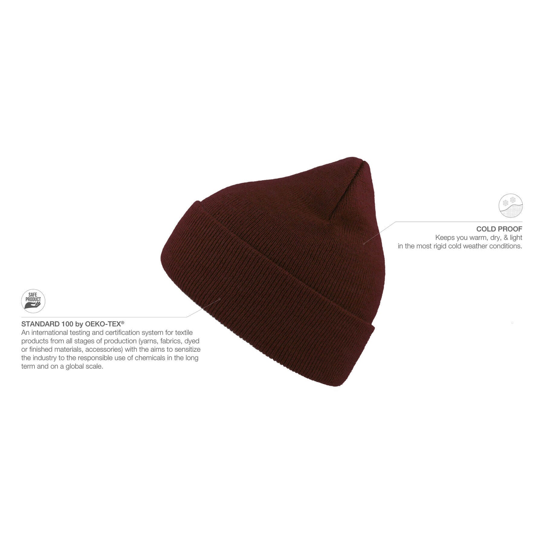 Atlantis - Eko - Beanie - Burgundy