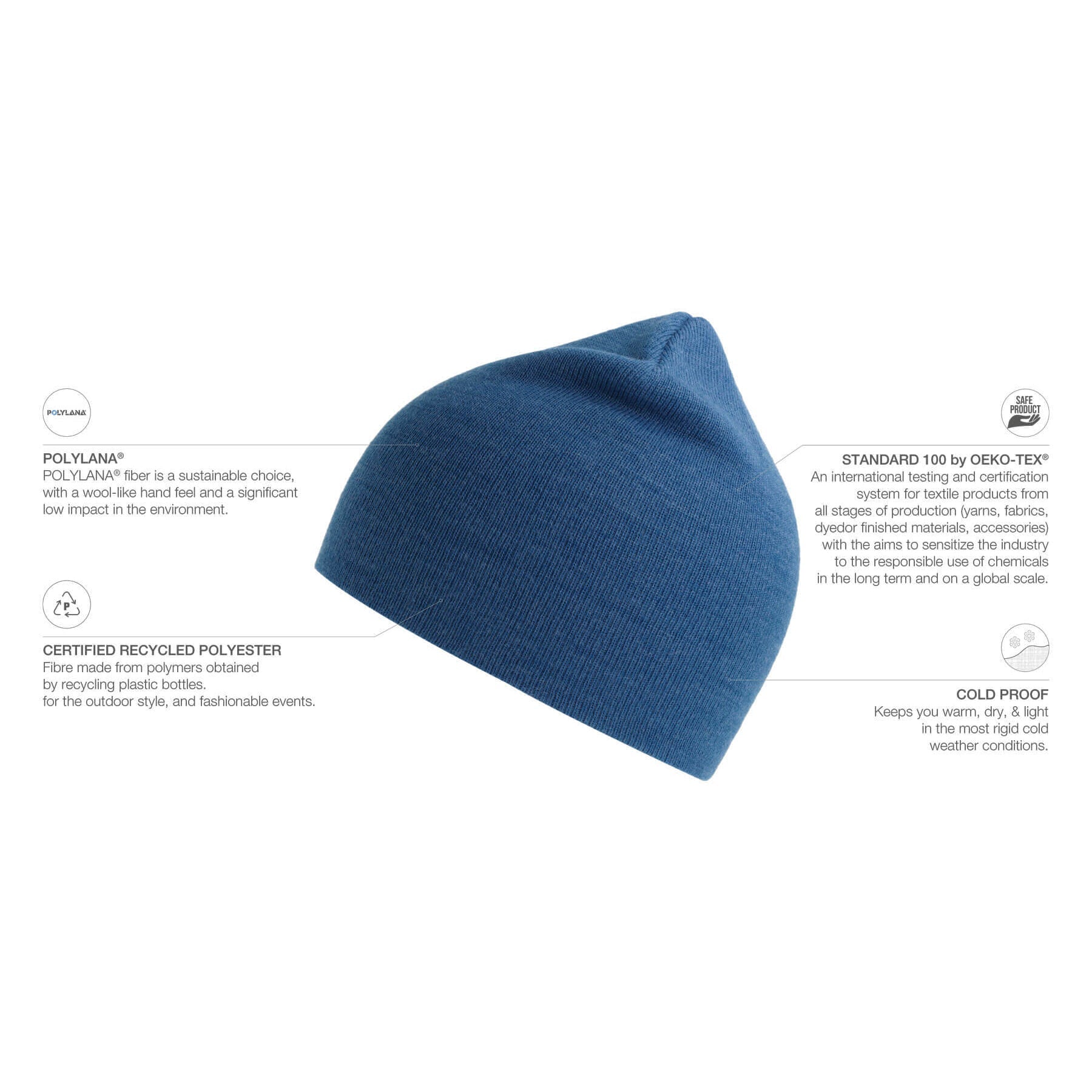 Atlantis - Holly - Beanie - Royal Blue