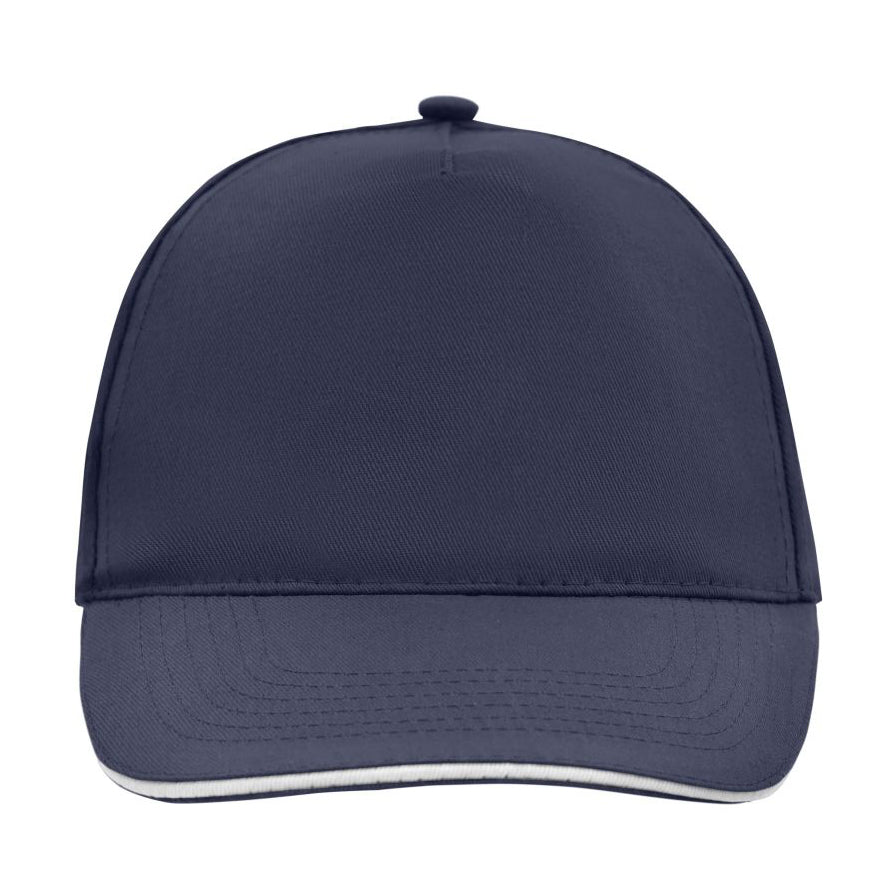 Myrtle Beach - 5 Panel Promo Sandwich Cap - Adjustable - Navy/White