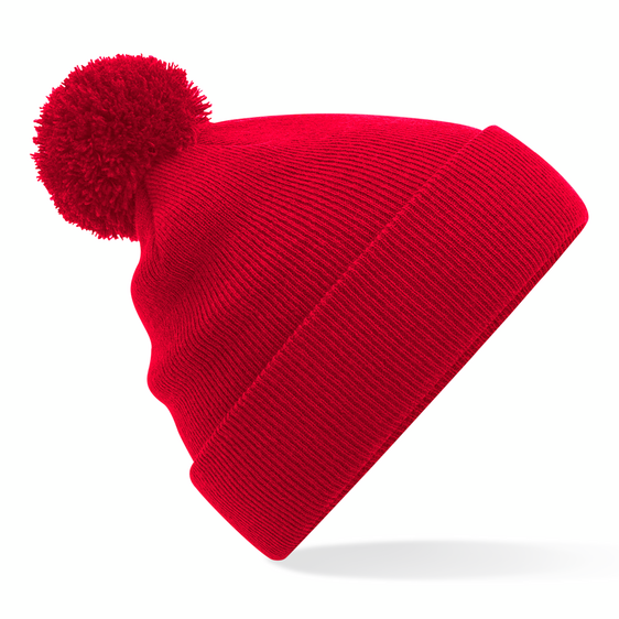 Beechfield - Original Pom Pom - Beanie - Classic Red