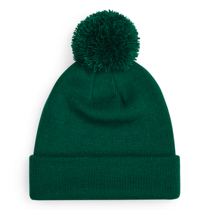 Beechfield - Junior Original Pom Pom - Beanie - Bottle Green