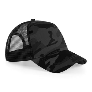 Beechfield - Camo Trucker - Snapback/Trucker - Midnight Camo/Black