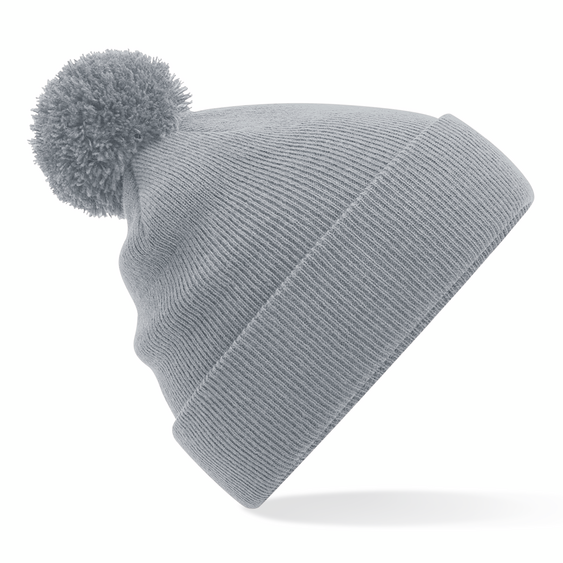 Beechfield - Original Pom Pom - Beanie - Light Grey