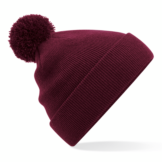 Beechfield - Original Pom Pom - Beanie - Burgundy