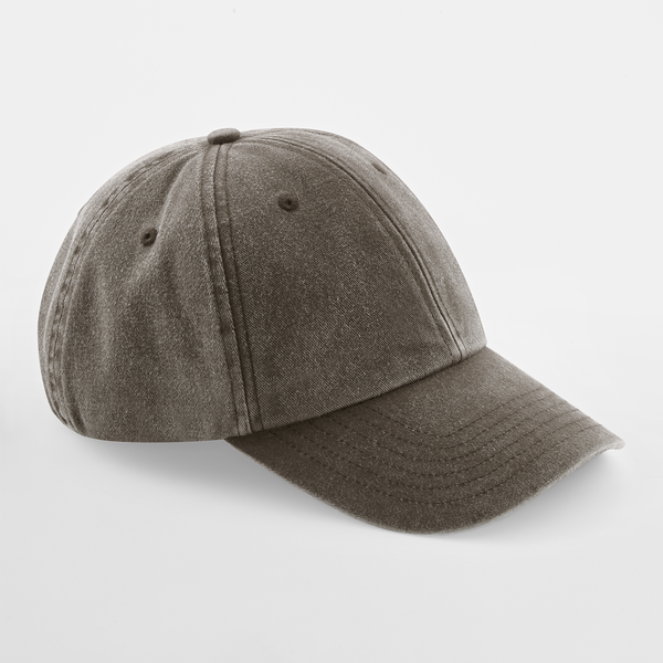 Beechfield - Low Profile Vintage Cap - Adjustable - Vintage Brown