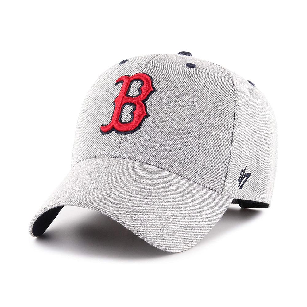 47 Brand - Boston Red Sox MVP Storm Cloud - Adjustable - Charcoal/Red
