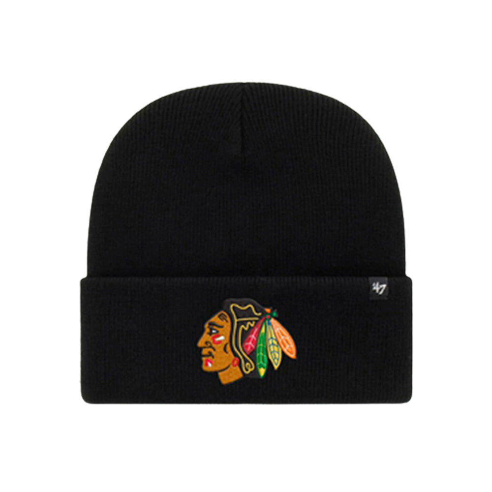 47 Brand - Chicago Blackhawks Cuff Knit Haymaker - Beanie - Black