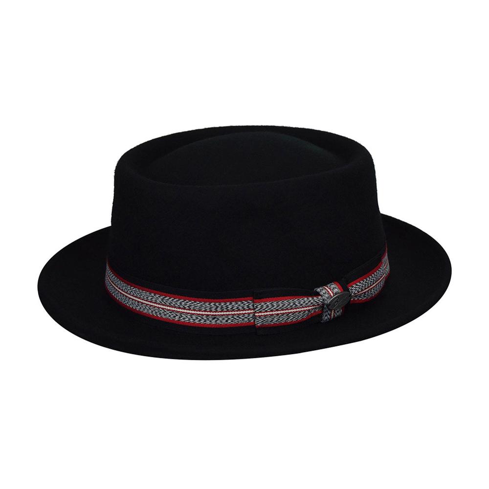 Bailey - Klaxon Pork Pie - Fedora Hat - Black