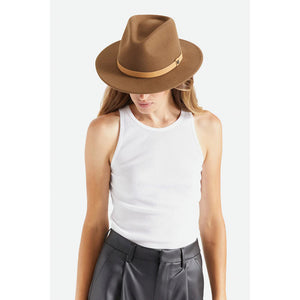 Brixton - Messer Fedora - Fedora Hat - Desert Palm/Natural