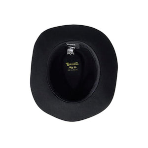 Brixton - Wesley Fedora - Fedora Hat - Black