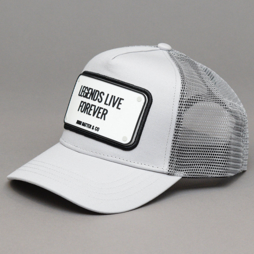 John Hatter - Legends Live Forever The Rubber Edition - Trucker/Snapback - Silver