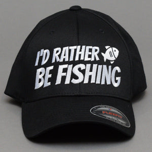 Ideal - Id Rather Be Fishing - Flexfit - Black/Black