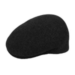 Kangol - Wool 504 S - Sixpence/Flat Cap - Black Marl