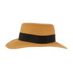 MJM Hats - Amadores W Paper - Straw Hat - Brown