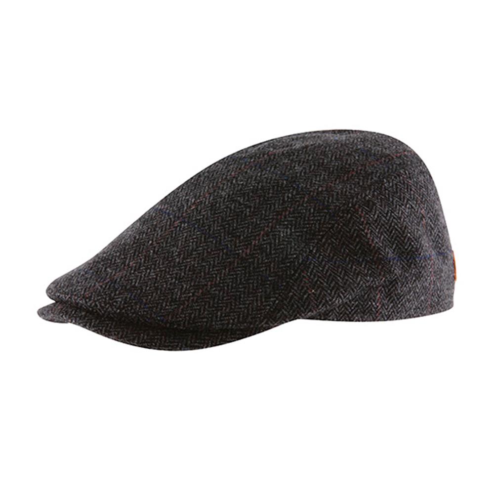 MJM Hats - Bang - Sixpence/Flat Cap - Anthracite Grey