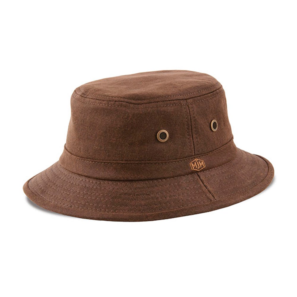 MJM Hats - Bucket Faux Suede - Bucket Hat - Brown
