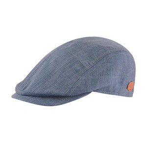 MJM Hats - Daffy 3 Organic - Sixpence/Flat Cap - Blue
