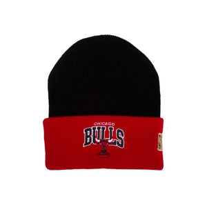 Mitchell & Ness - Chicago Bulls Team Logo Arch Knit - Beanie - Black Red