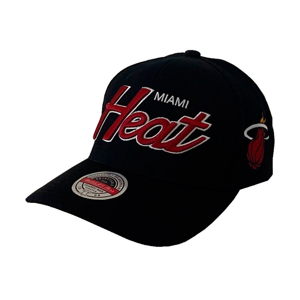 Mitchell & Ness - Miami Heat - Snapback - Black/Maroon