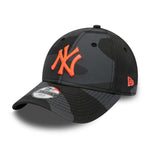 New Era - NY Yankees 9Forty Kids - Adjustable - Black Camo/Neon Orange