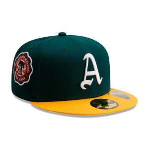 New Era - Oakland Athletics 59Fifty Cooperstown Patch - Fitted - Green/Yellow