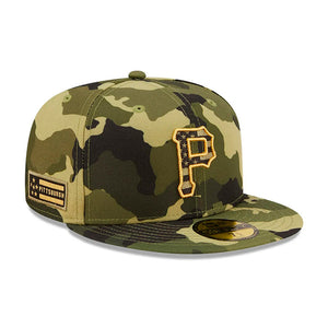 New Era - Pittsburgh Pirates 59Fifty Armed Forces - Fitted - Camo/Gold