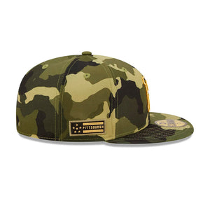 New Era - Pittsburgh Pirates 59Fifty Armed Forces - Fitted - Camo/Gold