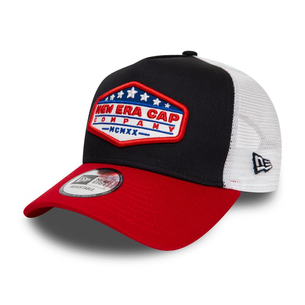 New Era - USA Star Patch Clean a Frame - Trucker/Snapback - Black/Red/White