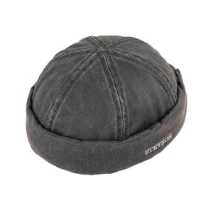 Steton - Old Cotton Docker Hat - Beanie - Black