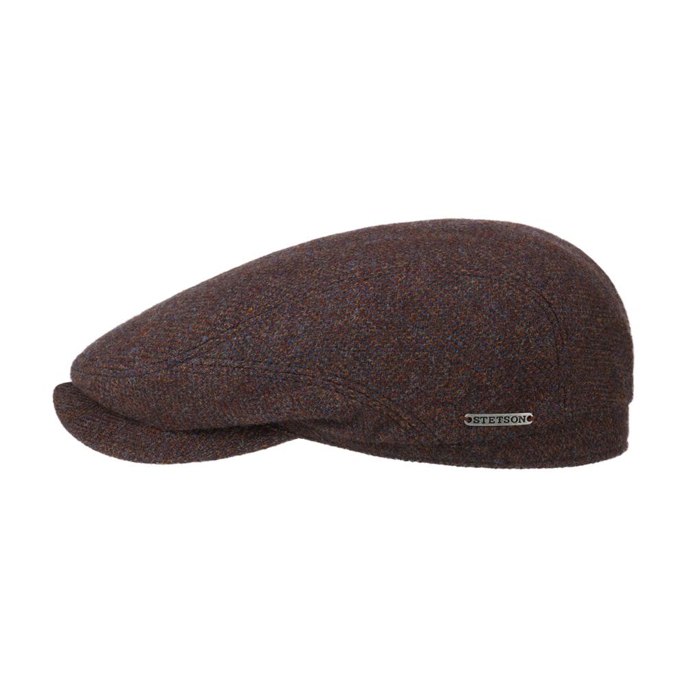 Stetson - Belfast Classic Wool Herringbone - Sixpence/Flat Cap - Brown/Blue