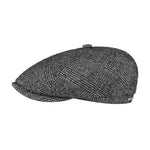 Stetson - Brooklin Boucle - Sixpence/Flat Cap - Black/White