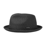 Stetson - Dawson Player Hat - Straw Hat - Black