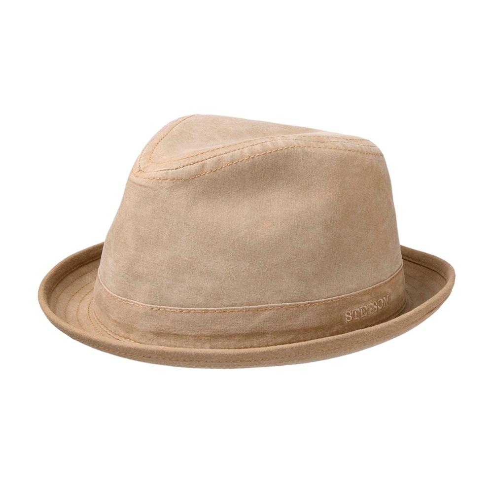 Stetson - Delave Organic Cotton - Fedora - Dark Beige