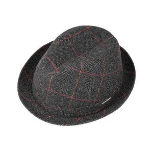 Stetson - Player Wool - Fedora Hat - Black/Grey