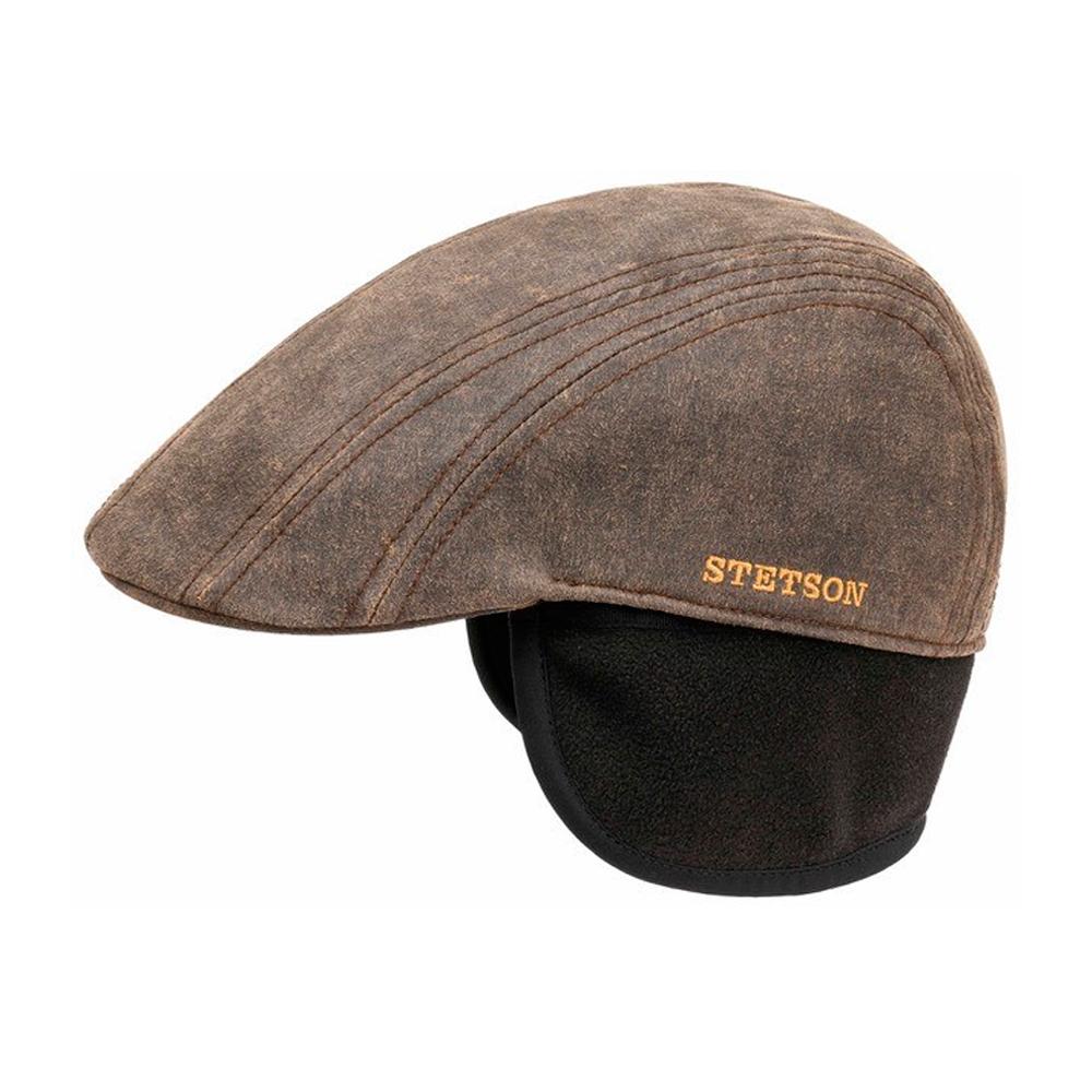 Stetson - Ivy Cap CO/PE EF Earlaps - Sixpence/Flat Cap - Brown
