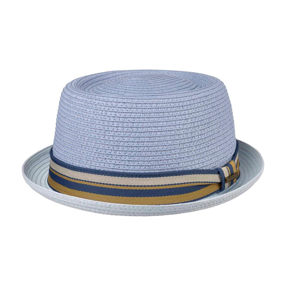 Stetson - Licano Toyo Pork Pie - Straw Hat - Light Blue