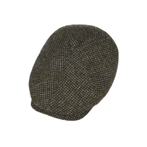 Stetson - Maguire Harris Tweed - Sixpence/Flat Cap - Olive
