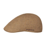 Stetson - Putnam Linen Gatsby Cap - Sixpence/Flat Cap - Brown